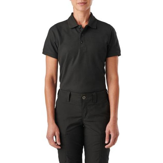 Футболка жіноча поло 5.11 Tactical Womens Utility Short Sleeve Polo 5.11 Tactical Silver L (Тан) - зображення 1