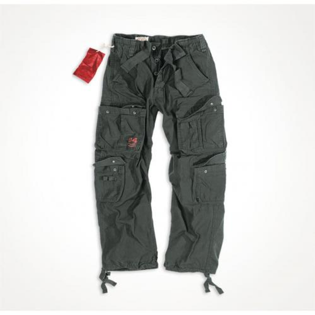 Штани SURPLUS AIRBORNE VINTAGE TROUSERS Surplus Raw Vintage Washed black, S (Чорний) - зображення 1