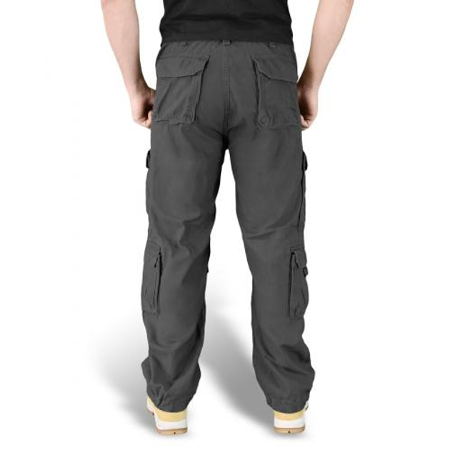 Штани SURPLUS AIRBORNE VINTAGE TROUSERS Surplus Raw Vintage Washed black, S (Чорний) - зображення 2