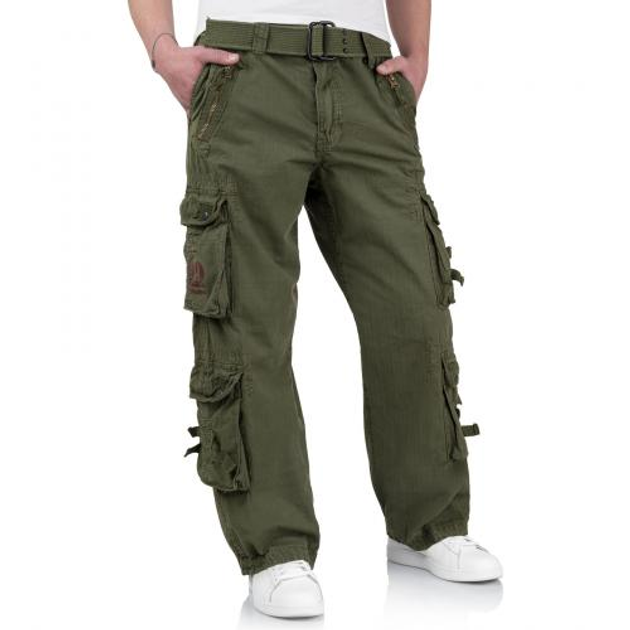 Штани SURPLUS ROYAL TRAVELER TROUSER Surplus Raw Vintage Royal Green, 2XL (Зелений) - зображення 1