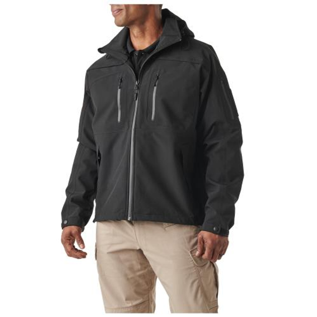 Куртка для штормової погоди Tactical Sabre 2.0 Jacket 5.11 Tactical Black 3XL (Чорний) Тактична - зображення 2