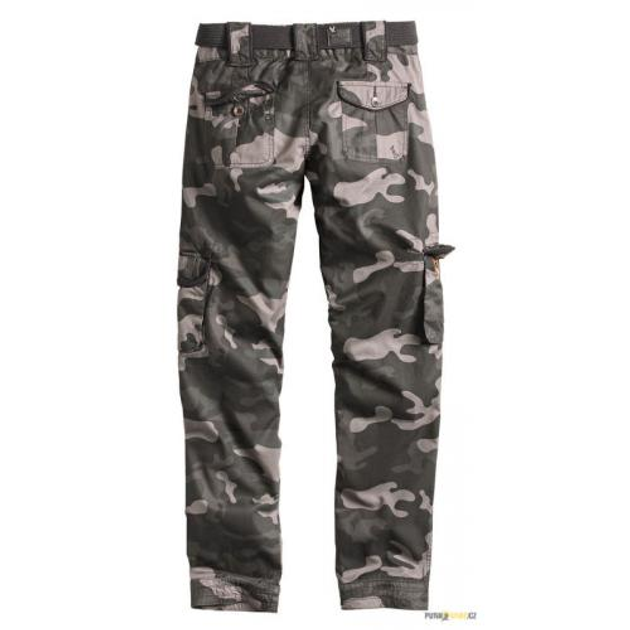 Штаны женские SURPLUS LADIES PREMIUM TROUSERS SLIMMY Surplus Raw Vintage Black Camo, 38 (Черный камуфляж) - изображение 2