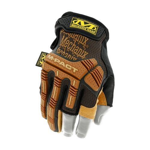 Перчатки Mechanix M-Pact Leather Fingerless Framer Gloves Mechanix Wear Brown XL (Коричневый) Тактические - изображение 1