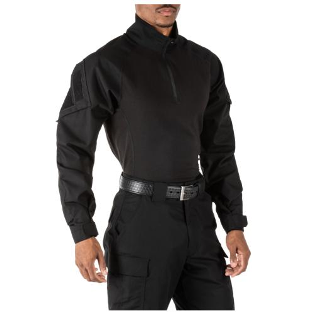 Сорочка под бронежилет 5.11 Tactical Rapid Assault Shirt 5.11 Tactical Black, XS (Черный) - изображение 2