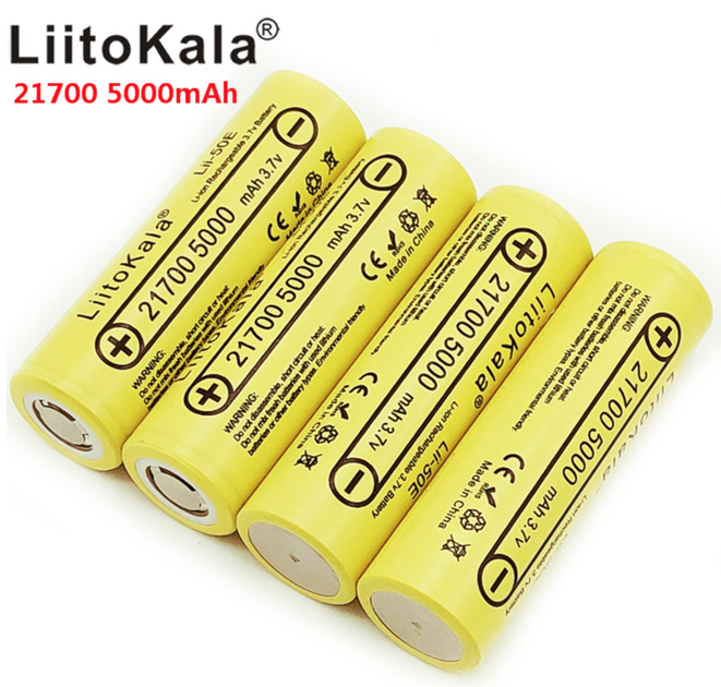 Аккумулятор литий-ионный 21700 LIITOKALA Lii-50E 5000mAh оригинальный li-ion без защиты - изображение 3