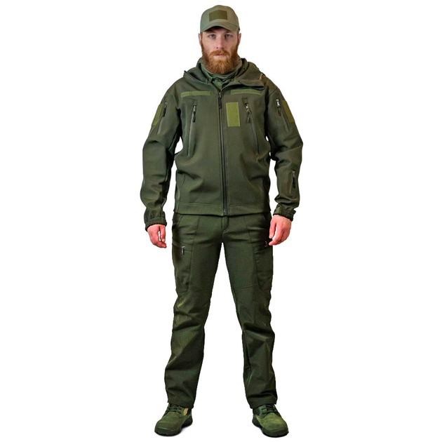 Тактичний костюм Softshell олива демісезонний Military Manufactory 18123 M - зображення 1
