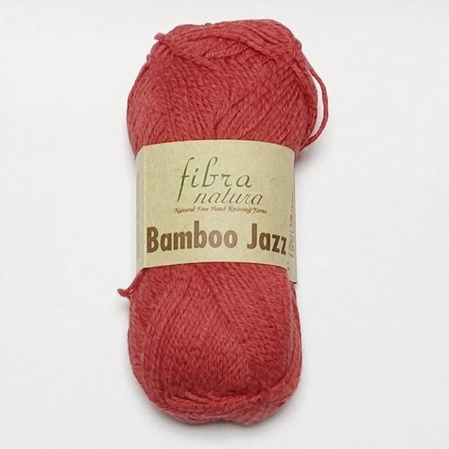 ПряжаBamboo Jazz Fibranatura Турция 50% бавовна 50% бамбук 50г-120м колір коралловий Спиці 4-6 мм гачок 4,25 мм - зображення 2