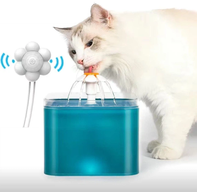 Датчик движения фонтана для кошек и собак ELSI PET D01 "Ромашка" USB 5V Белый - изображение 8