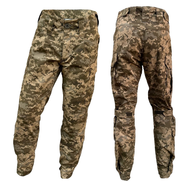 Тактичні штани статутні літні КЛП ЗСУ 56/4 Піксель - зображення 1