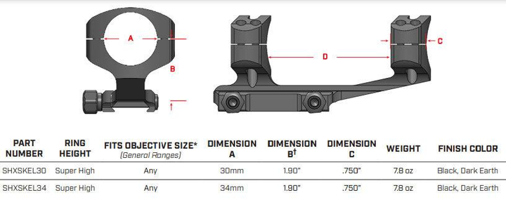 Кріплення-моноблок Warne X-Skeleton Mount. d - 30 мм. Super High. Weaver/Picatinny - зображення 2