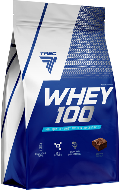 Białko Trec Nutrition Whey 100 900 g Brownies (5902114044152) - obraz 1