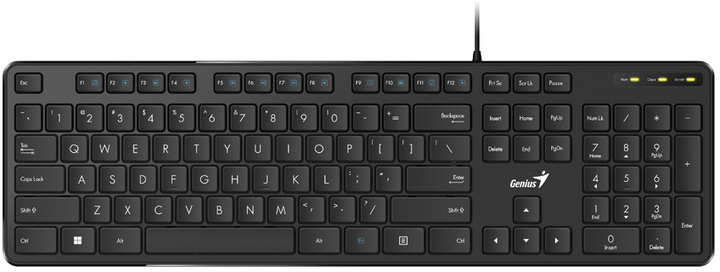 Клавиатура проводная Genius SlimStar M200 UKR USB Black (31310019408 ...