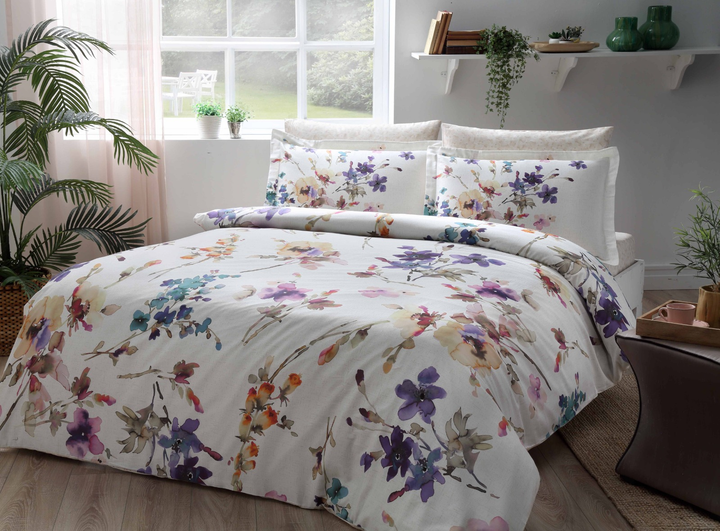 Комплект постельного белья Tac сатин Digital Lizzo V01 lila евро ...