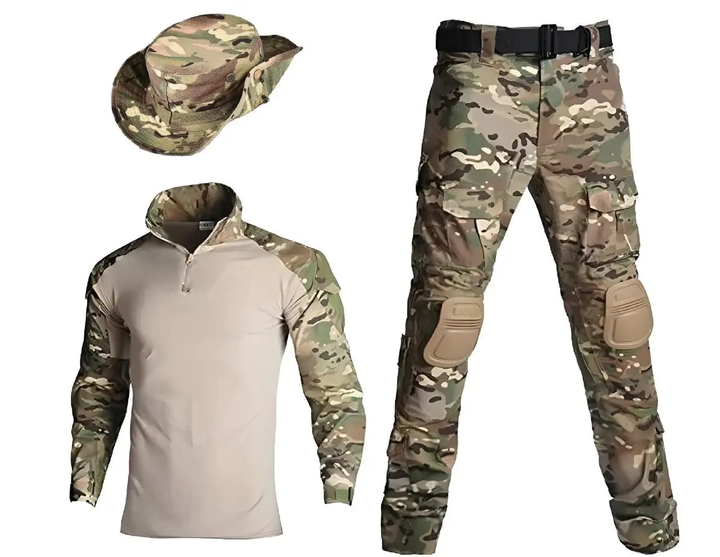 Тактическая форма Han Wild убакс с налокотниками+штаны с наколенниками+панама р.7XL - изображение 1