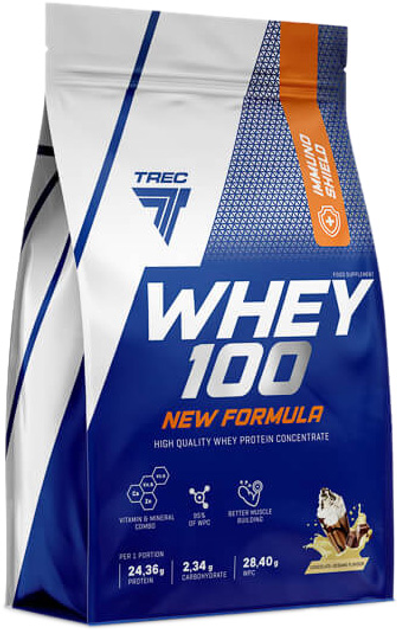 Białko Trec Nutrition Whey 100 New Formula 700 g Chocolate-Coconut (5902114019778) - obraz 1