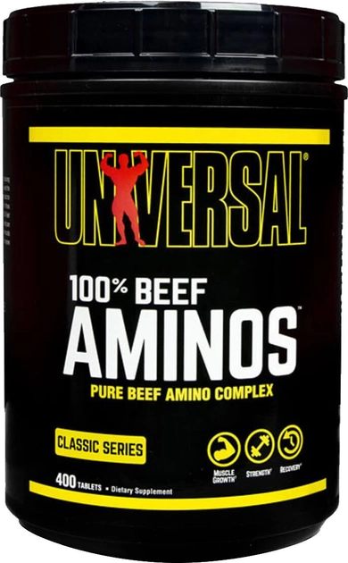 Tabletki proteinowe Universal 100% Beef Aminos 400 t (39442110664) - obraz 1