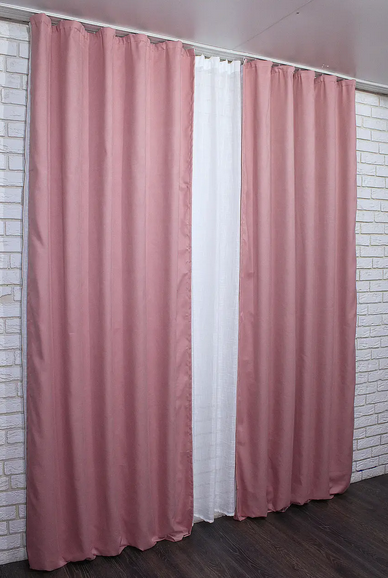 Тканина шторна мікровелюр PETEK EVINHOME 413 2013 3,1 м 280 г/м2 Пудрова - изображение 5