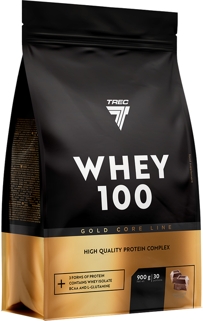 Białko Trec Nutrition Gold Core Whey 100 900 g Chocolate (5902114010966) - obraz 1