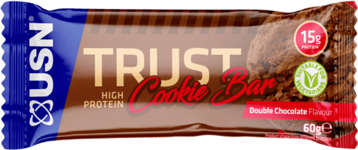 Ciastko białkowe USN Trust Cookie Bar 60 g Czekolada (6009544947523) - obraz 1