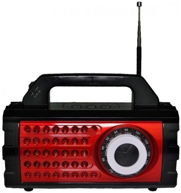 Аккумуляторный радиоприемник с фонарем Everton RT-824, с USB / Портативное FM радио - изображение 1
