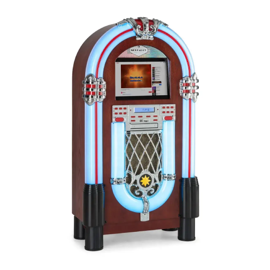 Музичний автомат ретро стиль караоке сенсорний екран Graceland Touch Jukebox 12-дюймів Auna Android 6.0.1 WLAN з Німеччини - Фото 1 Музичний автомат ретро стиль караоке сенсорний екран Graceland Touch Jukebox 12-дюймів Auna Android 6.0.1 WLAN з Німеччини - зображення 1