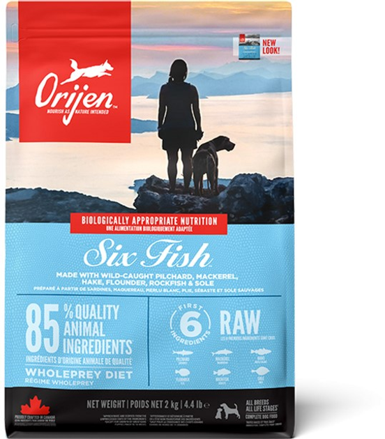 Сухой корм для собак всех пород Orijen 6 Fish Dog 2 кг (o18320) - изображение 2
