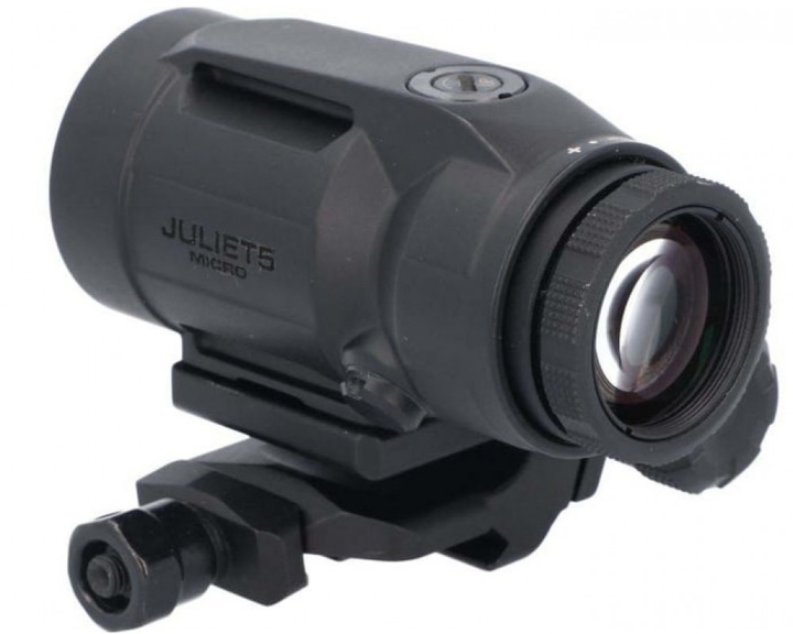 Збільшувач Sig Sauer Optics 5x Juliet5-Micro 5 x 24 мм Push-Button Mount With Spacers Чорний (SOJ5M001) - зображення 2