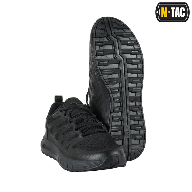 Мужские кроссовки для стильного и безопасного передвижения в городе и на природе широкого спектра задач и действий M-Tac Summer Sport Черные 41 размер - изображение 1