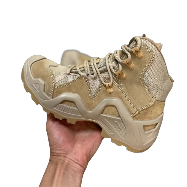 Армійські чоловічі черевики берци Vaneda нубук кордура 41 розмір Койот (Kali) ідеальне взуття для будь-яких умов для екстремальних умов надійний захист - зображення 2