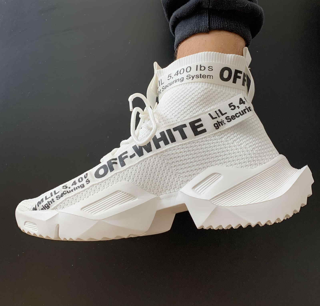 Мужские высокие массивные кроссовки на грубой подошве Mod-Room 41 белые ...