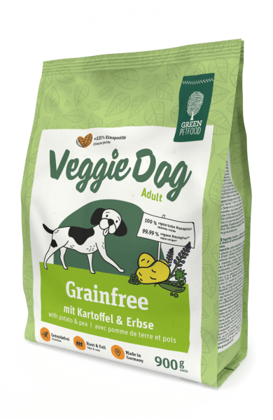 Сухой корм Green Petfood VeggieDog Grainfreee Вегетарианский полноценный корм для взрослого четвероногого друга, не содержащий зерновых 0,9 кг (48038) - Фото 1 Сухой корм Green Petfood VeggieDog Grainfreee Вегетарианский полноценный корм для взрослого четвероногого друга, не содержащий зерновых 0,9 кг (48038) - изображение 1