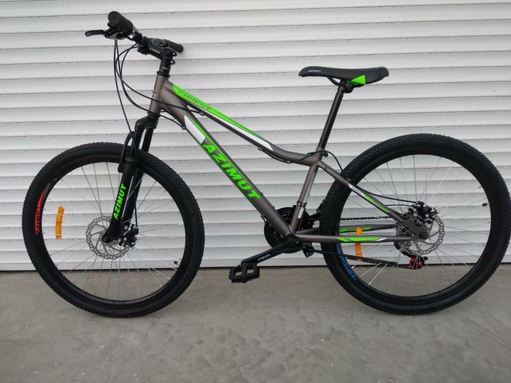 Горный подростковый велосипед Azimut Forest 24"D стальная рама 12,5" 21 ...
