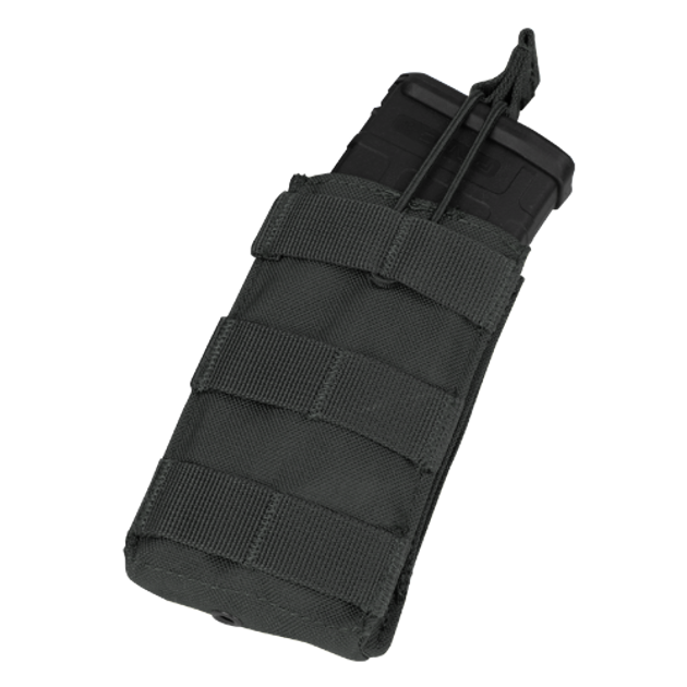 Подсумок для магазина карабина молле Condor Single M4/M16 Open Top Mag Pouch MA18 Чорний - изображение 1