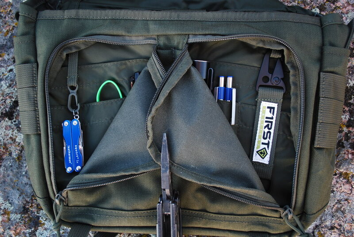 Плечевая сумка First Tactical Summit Side Satchel 180012 Олива (Olive) - изображение 2