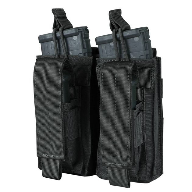 Подсумок для магазина типа кенгуру Condor Double Kangaroo Mag Pouch MA51 Чорний - изображение 1