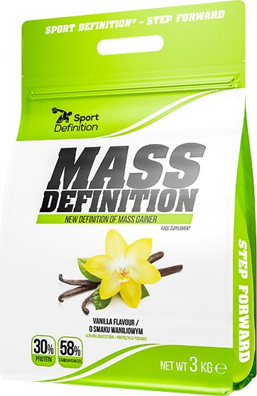 Gainer Sport Definition Mass Definition 3000 g Vanilla (5902811807449) - obraz 1