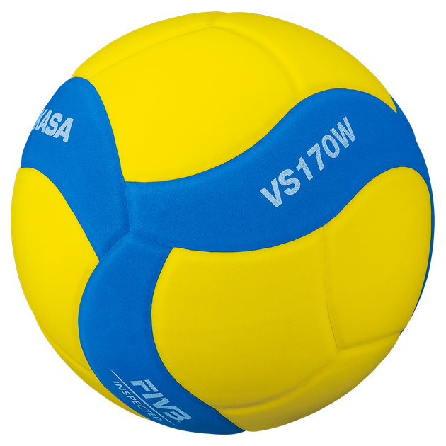 Мяч волейбольный детский Mikasa Yellow №5 (VS170W-Y-BL) - изображение 2
