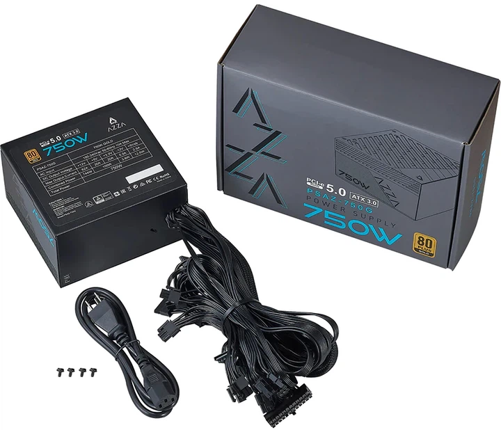 Блок питания AZZA PSAZ-750G ATX3.0 750 Вт – фото, отзывы