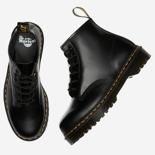 Glany damskie skórzane na platformie Dr. Martens 101 Bex Smooth 26203001 37 (6US) 23 cm Czarne (190665298765) - obraz 5