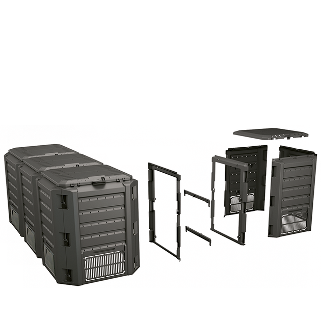 Модуль для компосту садовий Prosperplast COMPOGREEN IKLM1200C-S411 1200л чорний - изображение 2