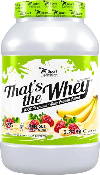 Białko Sport Definition Thats The Whey 2270 g Jar Strawberry Banana (5902811801492) - obraz 1