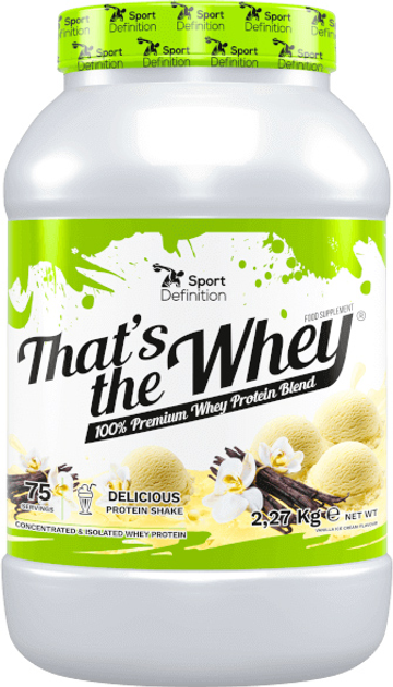 Białko Sport Definition Thats The Whey 2270 g Jar Vanilla Ice Cream (5902811801461) - obraz 1