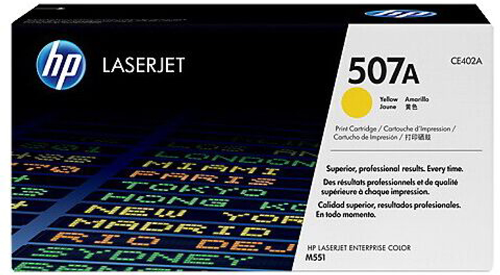 Toner HP LaserJet Enterprise 500 Color M551n/ 551dn/551xh Yellow (CE402A) - obraz 1