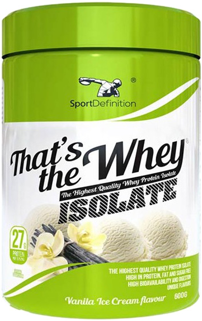 Protein Sport Definition Thats The Whey Isolate 90 640 g Lody waniliowe (5906660531937) - obraz 1