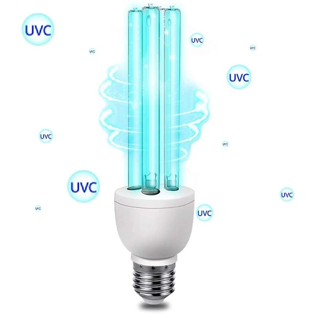 Кварцова бактерицидна лампа UVC 25W з вмикачем (безозонова) - зображення 2