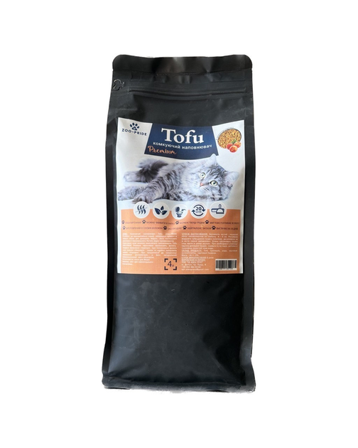 Наполнитель соевый Zoo-pride Tofu 1,8 кг (4л) с ароматом персика для ...