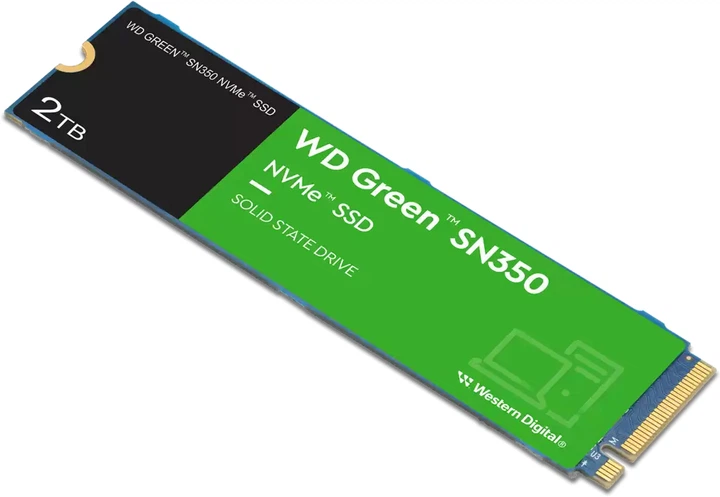 SSD диск Western Digital Green SN350 2TB NVMe M.2 2280 PCIe 3.0 x4