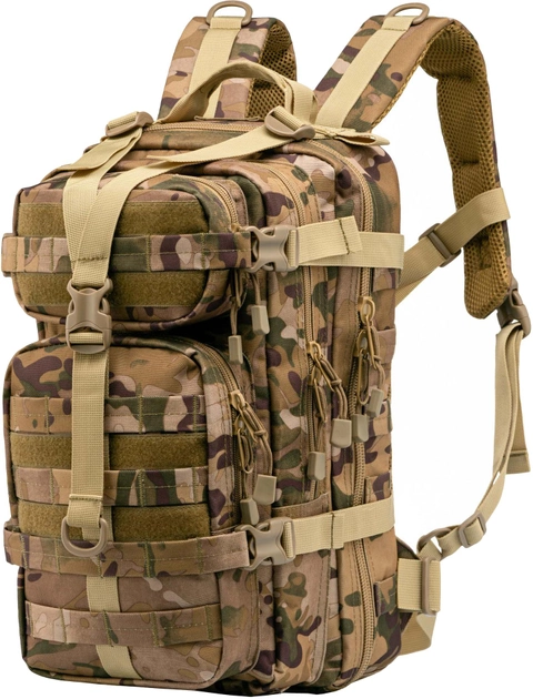 Тактичний рюкзак 2Е 25 л Molle Камуфляж (2E-MILTACBKP-25L-MC) - зображення 1