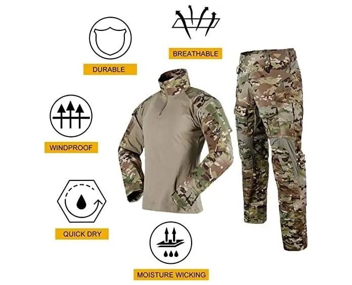 Тактический костюм G3 Multicam, штурмовая военная, боевая форма, рубашка с длинным рукавом и брюки с наколенниками Мультикам р.3XL - изображение 2