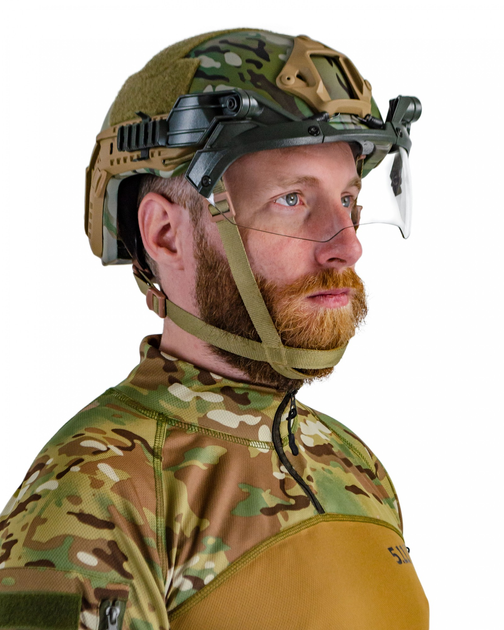 Очки тактические с креплением на шлем Хаки - изображение 1